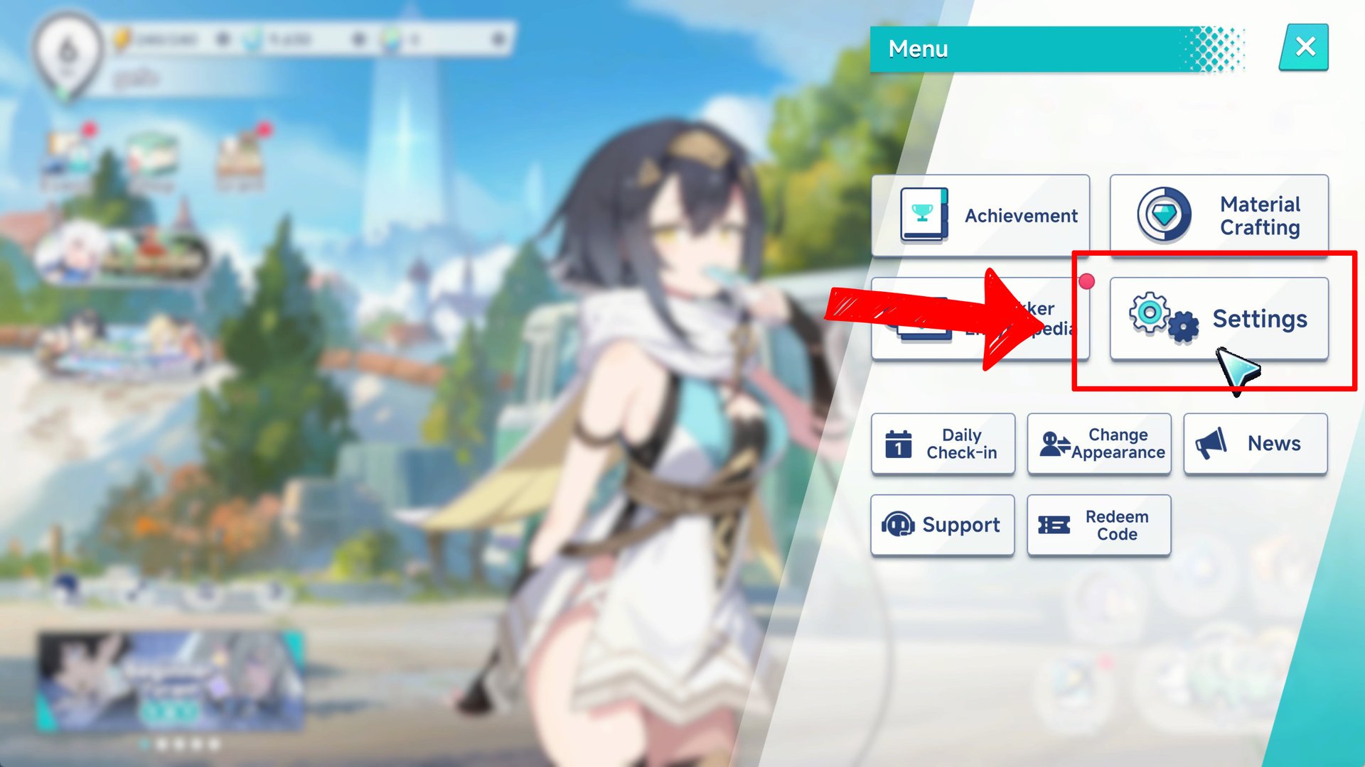วิธีเปลี่ยนอีเมลผูกไอดีเกม Stella Sora ผ่านเมนูในเกม