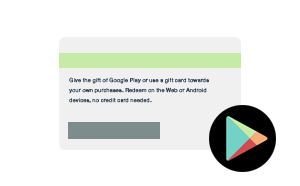 การเติมเงิน Google Play Cards