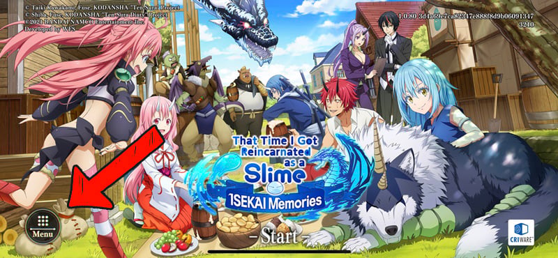 การใช้ไอดี SLIME - ISEKAI Memories (Global/Asia)