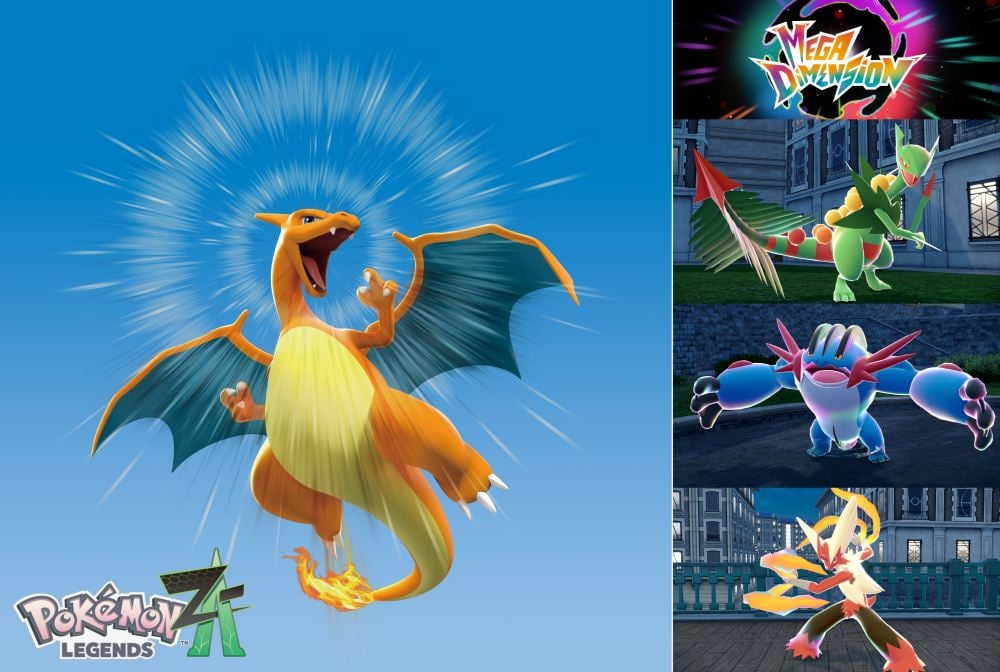 เปิดเผยเนื้อหาเสริมของ Pokémon Legends: Z-A – Mega Dimension พร้อมผจญภัยไปกับลิซารด์อนจ่าฝูง