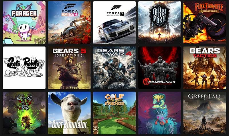 ตัวอย่างเกมบุฟเฟต์ใน Xbox Game Pass Ultimate (PC)