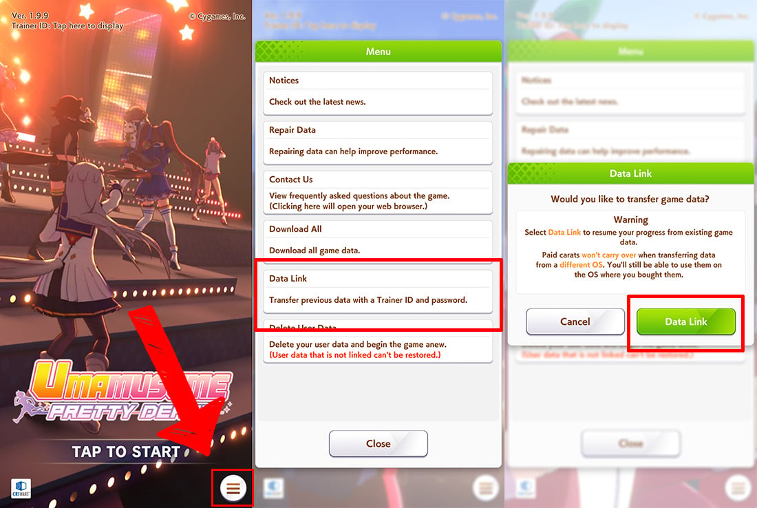 การใช้ไอดี Uma Musume Pretty Derby (Global)(EN)