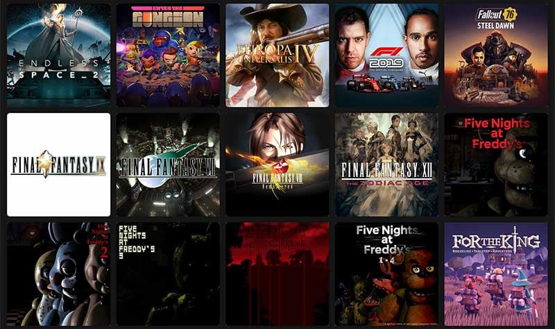 ตัวอย่างเกมบุฟเฟต์ใน Xbox Game Pass Ultimate (PC)