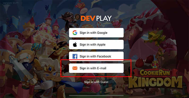 การใช้ไอดี Cookie Run: Kingdom (ไทย/ASIA)