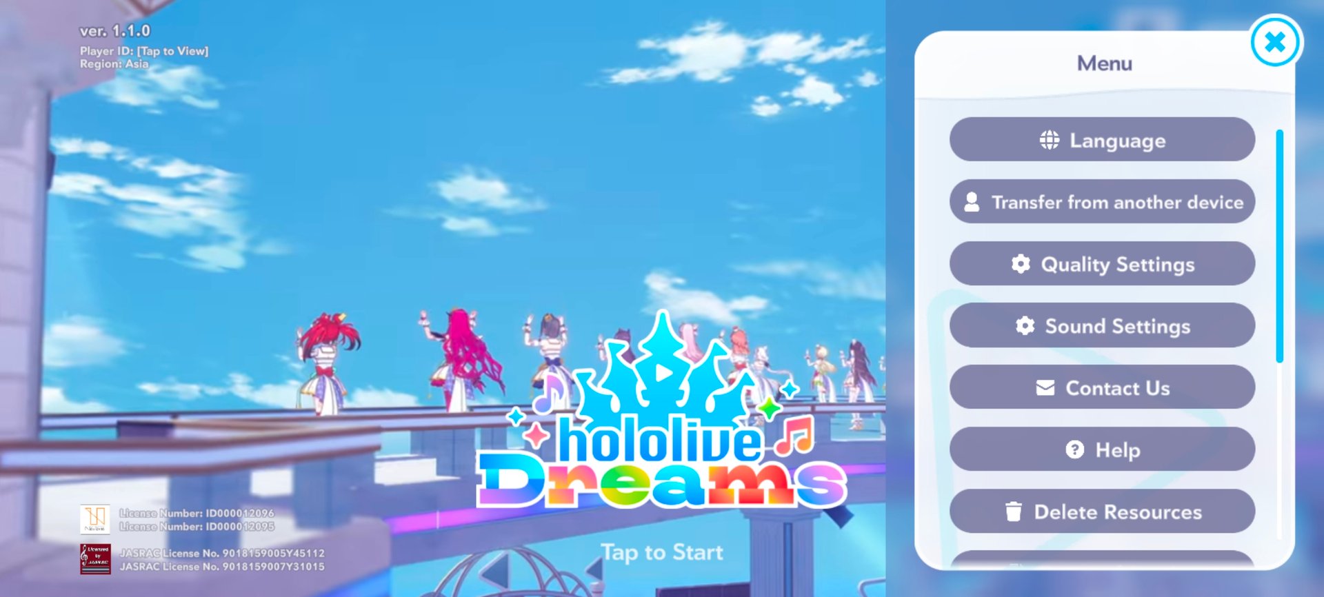 วิธีล็อกอินเกม hololive Dreams ด้วย Link ID และ Password