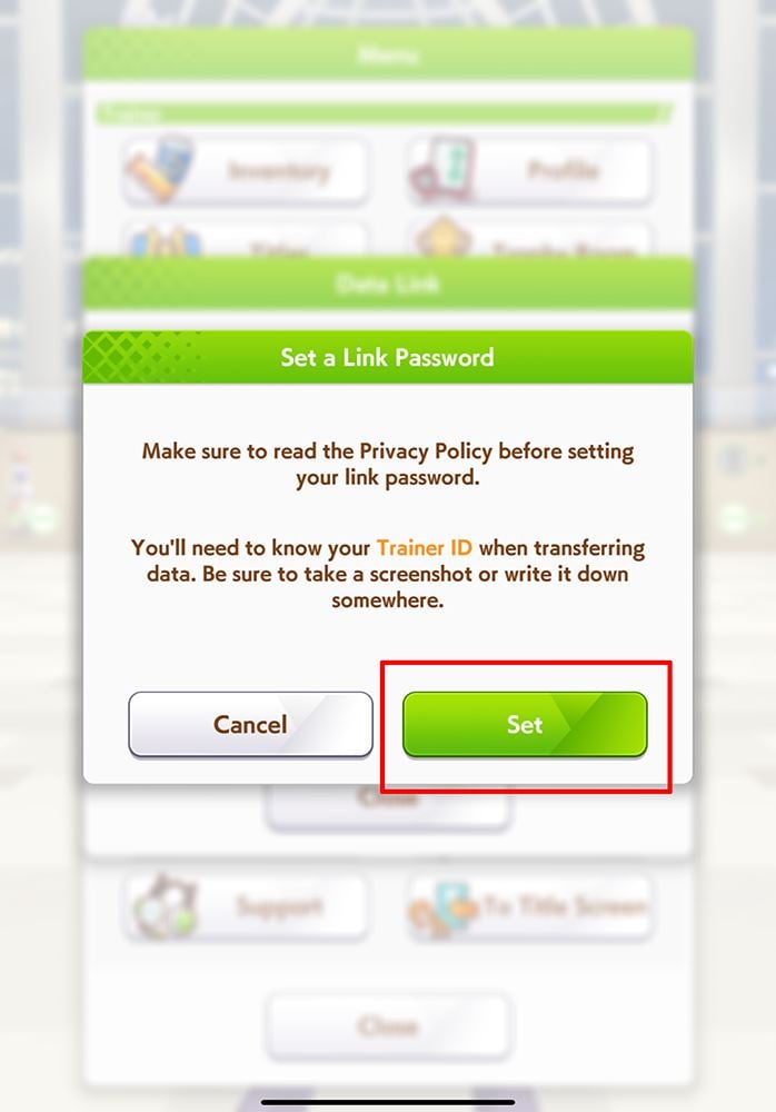 การเปลี่ยนรหัสผ่าน Uma Musume Pretty Derby (Global)(EN)