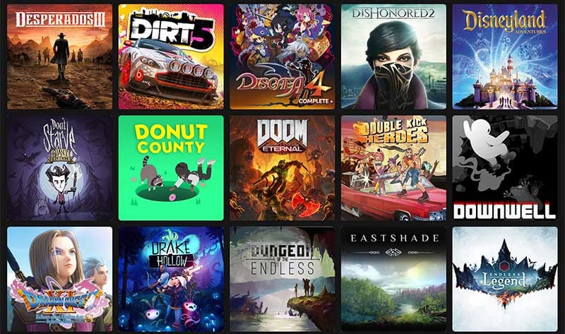 ตัวอย่างเกมบุฟเฟต์ใน Xbox Game Pass Ultimate (PC)