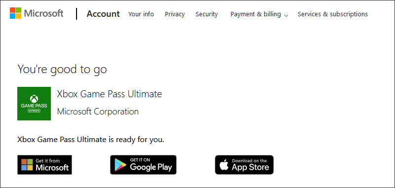 การเปลี่ยนโซนบัญชี Microsoft หรือ Xbox Game Pass