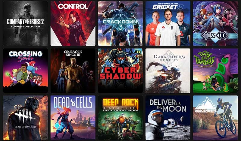 ตัวอย่างเกมบุฟเฟต์ใน Xbox Game Pass Ultimate (PC)
