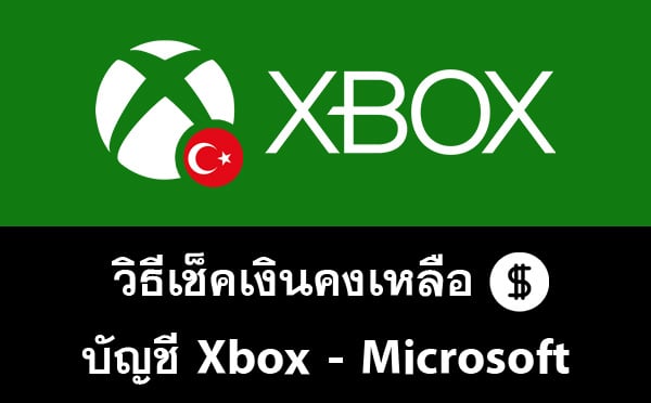 วิธีเช็คเงิน (Microsoft account balance – TRY)