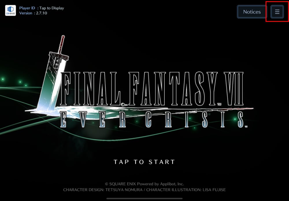 วิธีล็อกอินไอดีเกม Final Fantasy VII: Ever Crisis (Global)