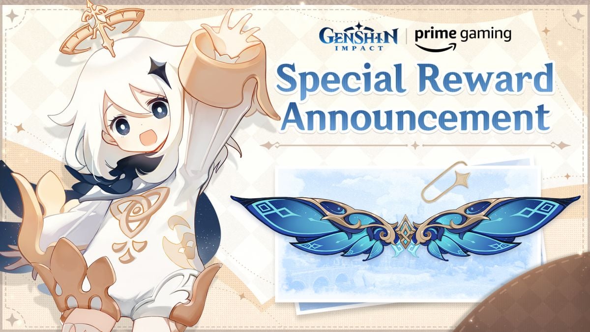รับปีก Wings of the Starlit Feast ฟรี | Genshin Impact x Prime Gaming