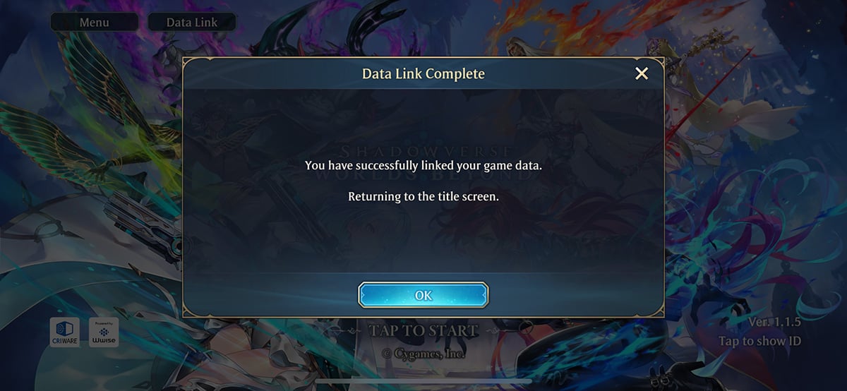 วิธีล็อกอินไอดีเกม Shadowverse: Worlds Beyond