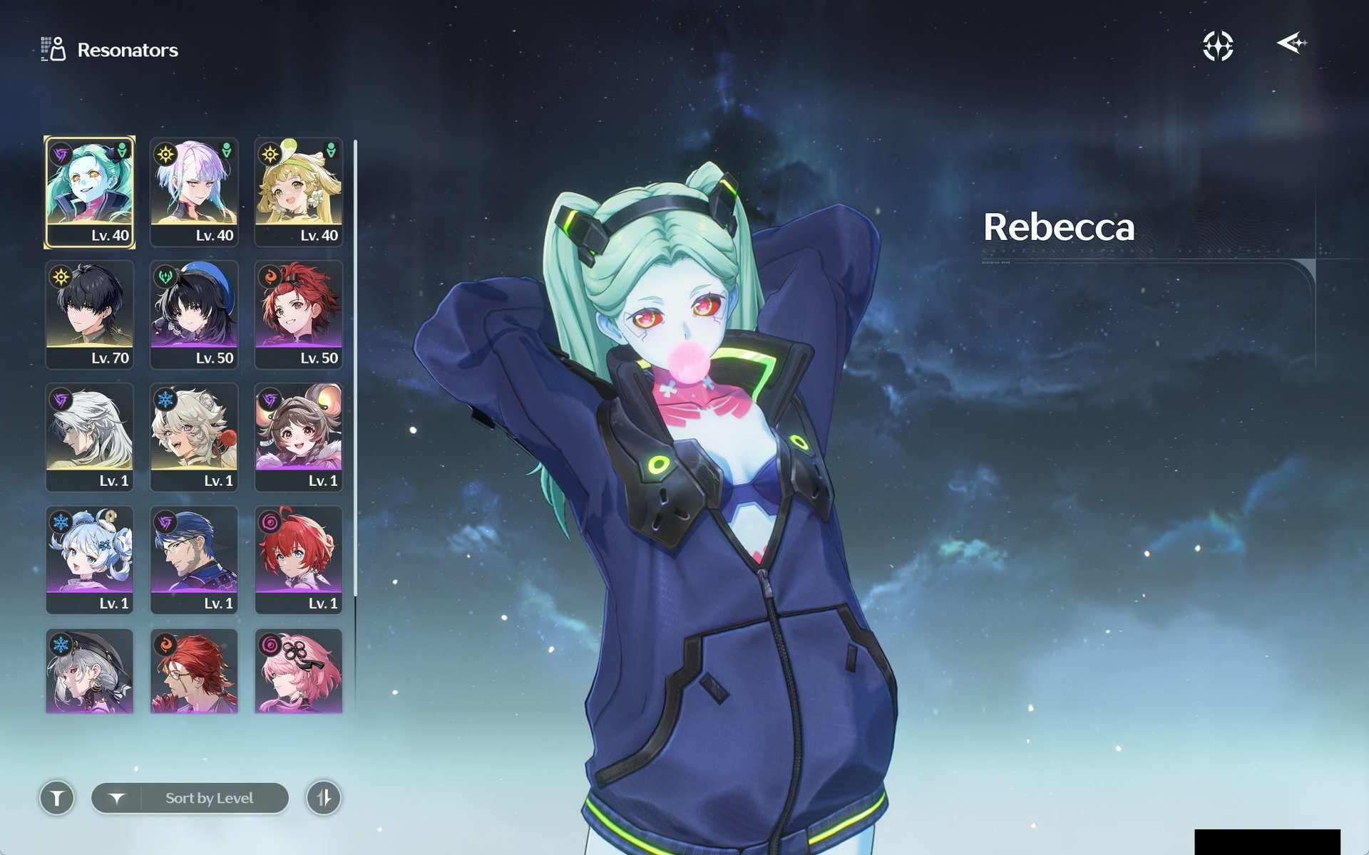 ไอดี WuWa (SEA) - Rebecca R6 + Sign, Lucy, 158 Lustrous Tide 9 Radiant #2