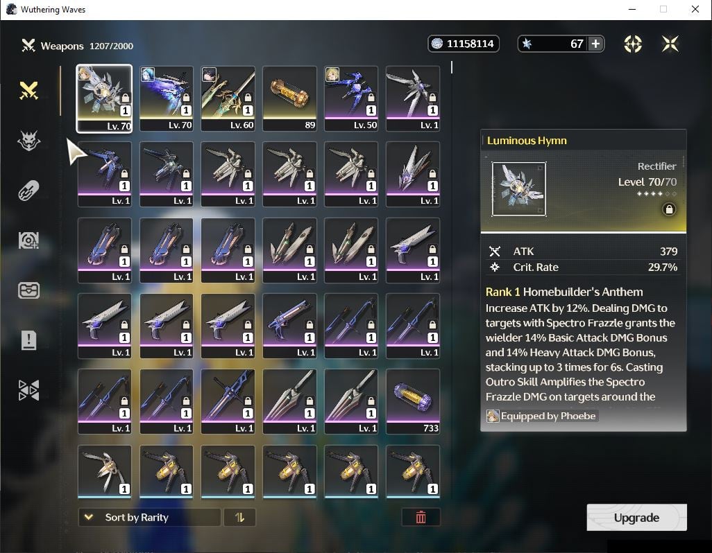 ไอดี WuWa (SEA) - Shorekeeper + Sign, Phoebe R2+ Sign, Verina, Encore, Jianxin #3