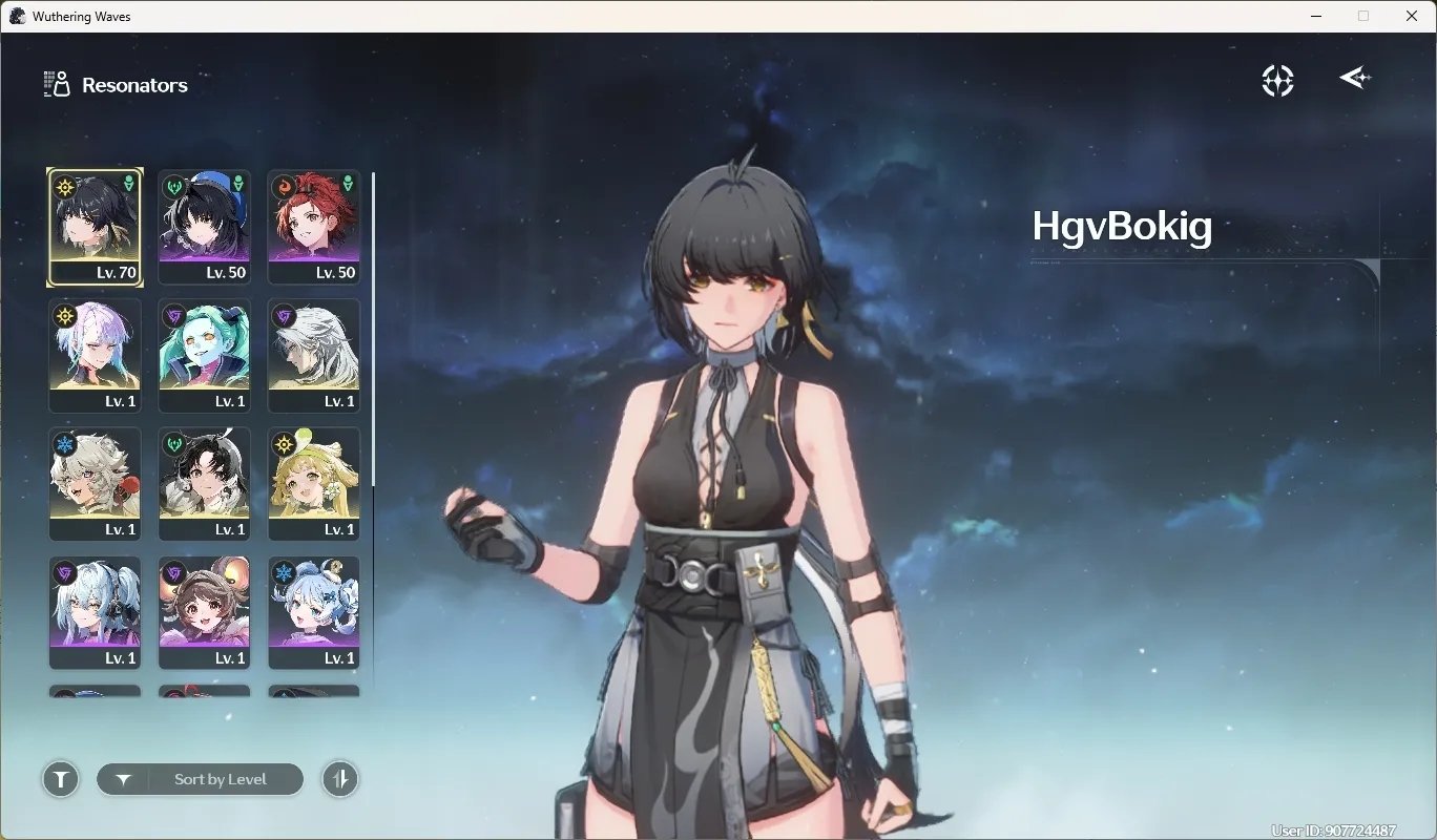 ไอดี WuWa (SEA) - Lucy R6 + Sign, Rebecca + Sign, Verina, Calcharo, Jianxin, Lingyang #2