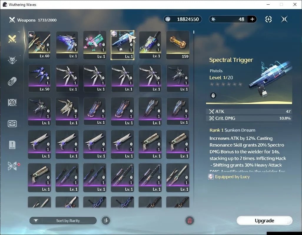 ไอดี WuWa (SEA) - Lucy R6 + Sign, Rebecca + Sign, Verina, Calcharo, Lingyang #3