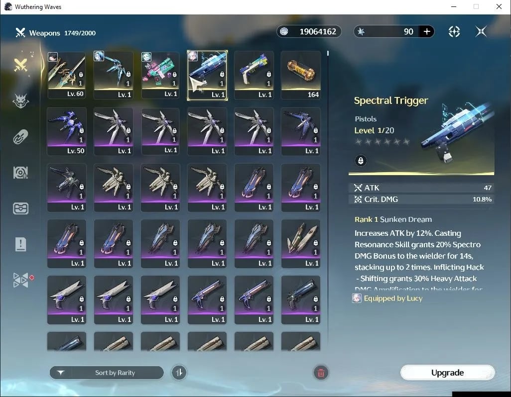 ไอดี WuWa (SEA) - Lucy R6 + Sign, Rebecca + Sign, Shorekeeper, Verina, Calcharo, Encore #3
