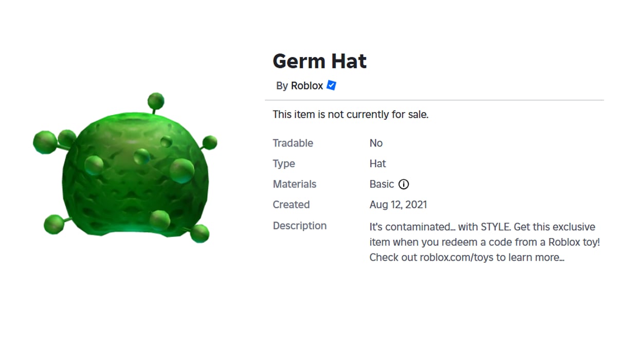 Roblox - Germ Hat (Hat) #2