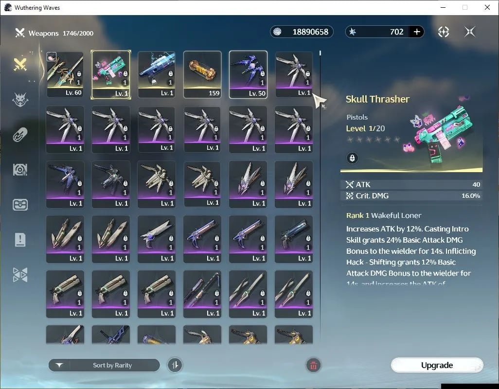 ไอดี WuWa (SEA) - Lucy R6 + Sign, Rebecca + Sign, Verina, Encore, Jianxin #3