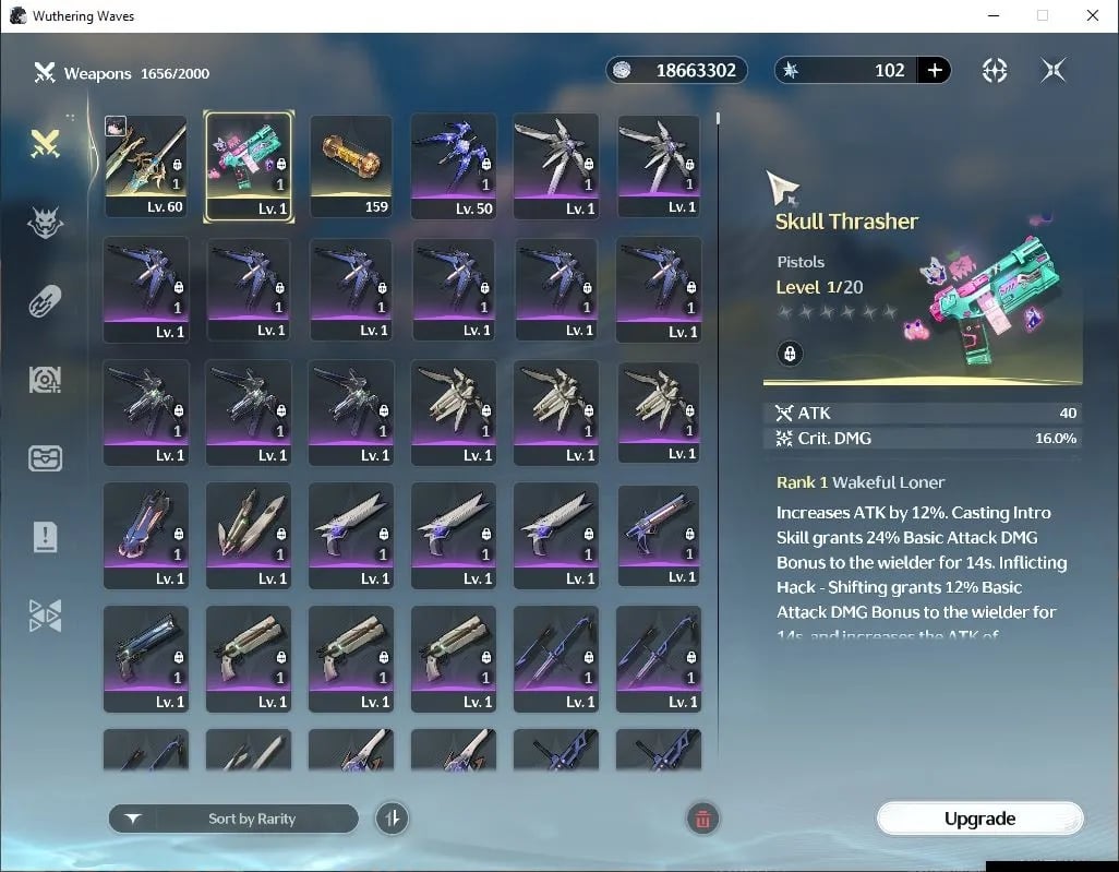 ไอดี WuWa (SEA) - Rebecca R6 + Sign, Lucy, Lucilla, Verina, Lingyang #3