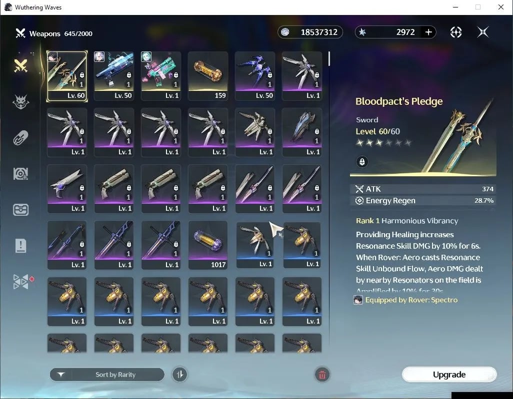 ไอดี WuWa (SEA) - Lucy R6 + Sign, Rebecca + Sign, Verina, 2,9K Astrite 121 Lustrous #3