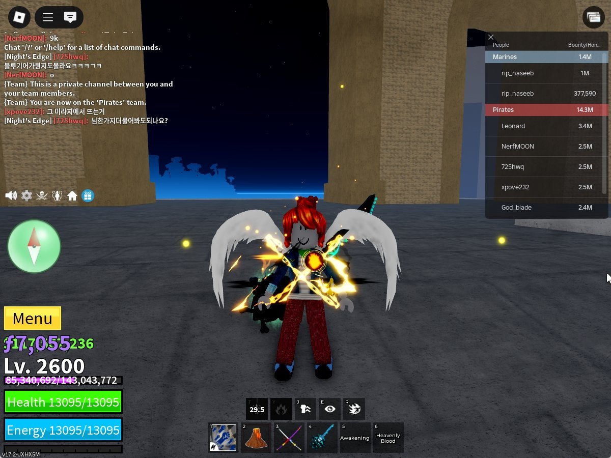 ไอดี Roblox Blox Fruits - ไอดีไก่ตัน MAX Level - Angel V4 (Awakening)(FULL GEAR) #2