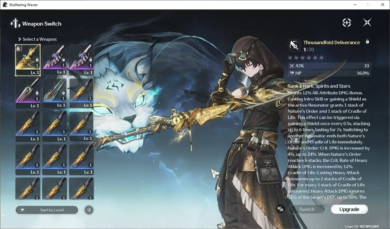 ไอดี WuWa (SEA) - Jingran R6 + Sign, Verina, Calcharo, Encore, Lingyang #3