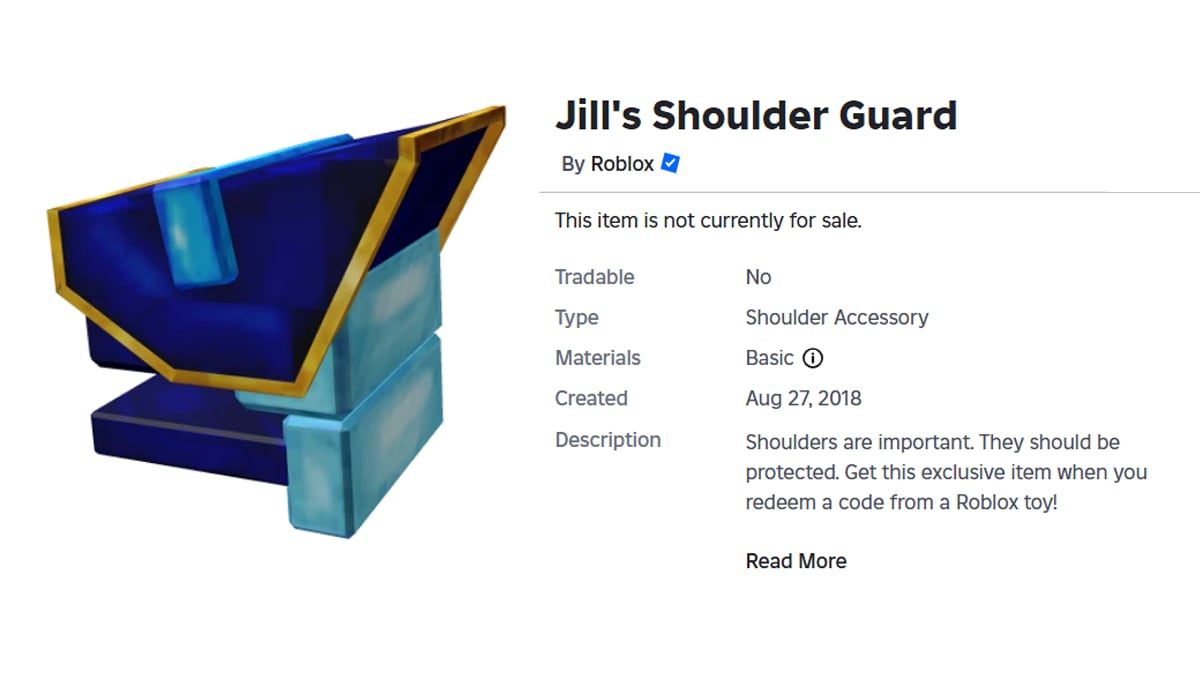 Roblox - Jill's Shoulder Guard (Shoulder) #2