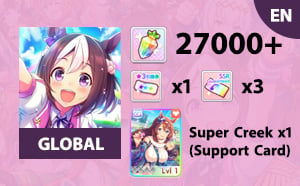ไอดี Uma Musume (Global) - เพชร 27000, Super Creek x 1