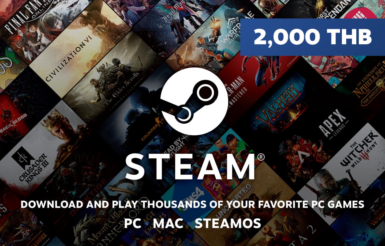 Steam Wallet THB 2,000