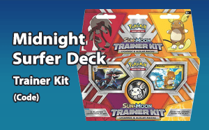 PTCGO - Midnight Surfer Deck - Lycanroc & Alolan Raichu Trainer Kit