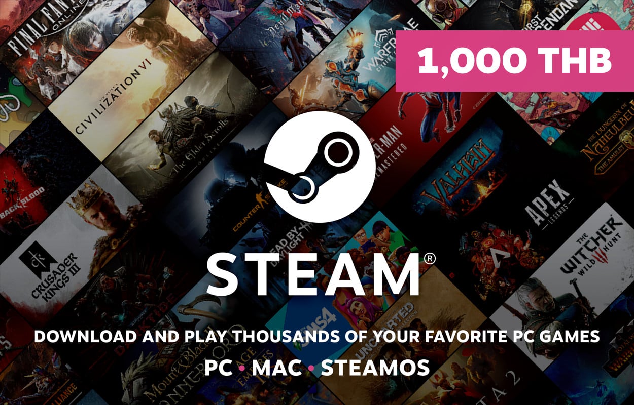 Steam Wallet THB 1,000