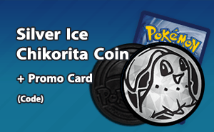PTCGL - Silver Ice Chikorita Coin
