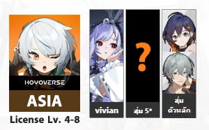 ไอดี Zenless Zone Zero - Vivian + สุ่ม 5* (สุ่มตัวหลัก)