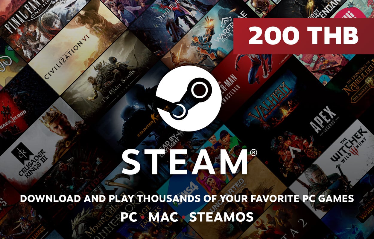 Steam Wallet THB 200