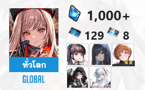 ไอดี Nikke (Global) - อีฟ, เรเวน, ลิลี่ 2 ดาว + 3 SSR