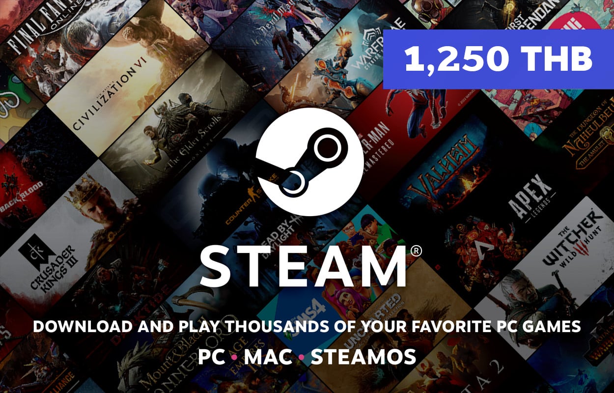 Steam Wallet THB 1,250